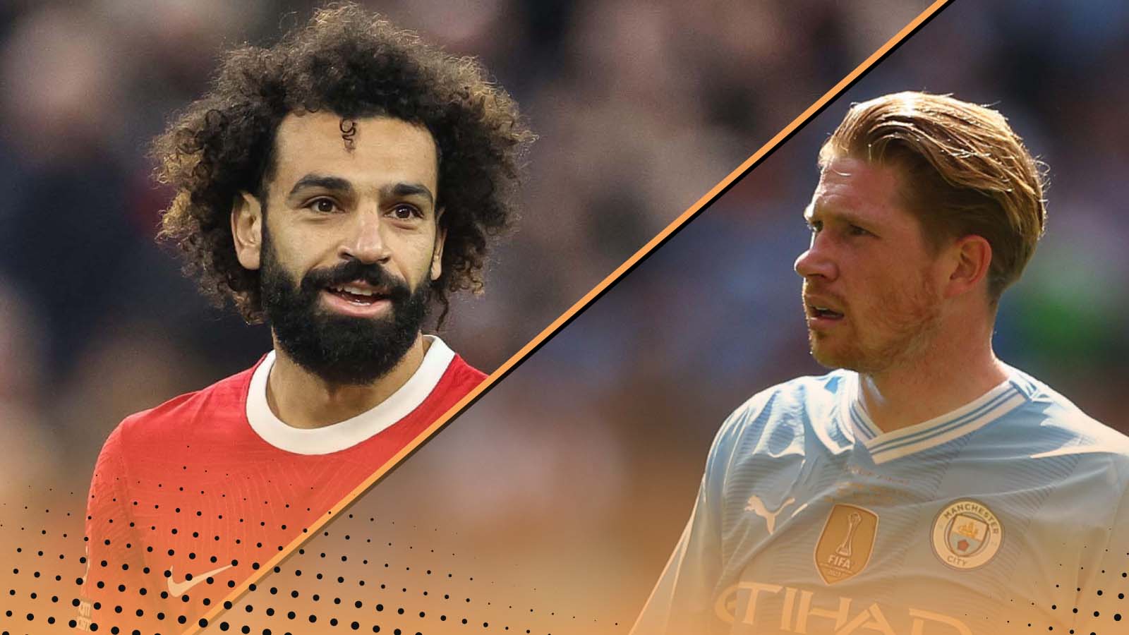 Mohamed Salah and Kevin De Bruyne