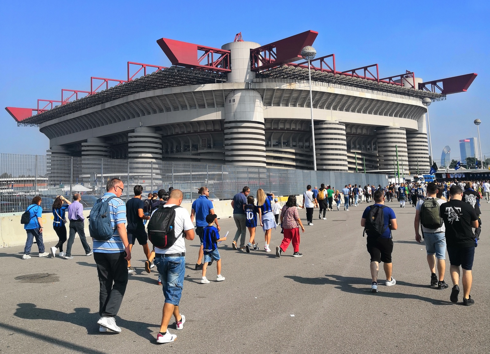 San Siro before the match between Internazionale and Bologna in October 2023.
